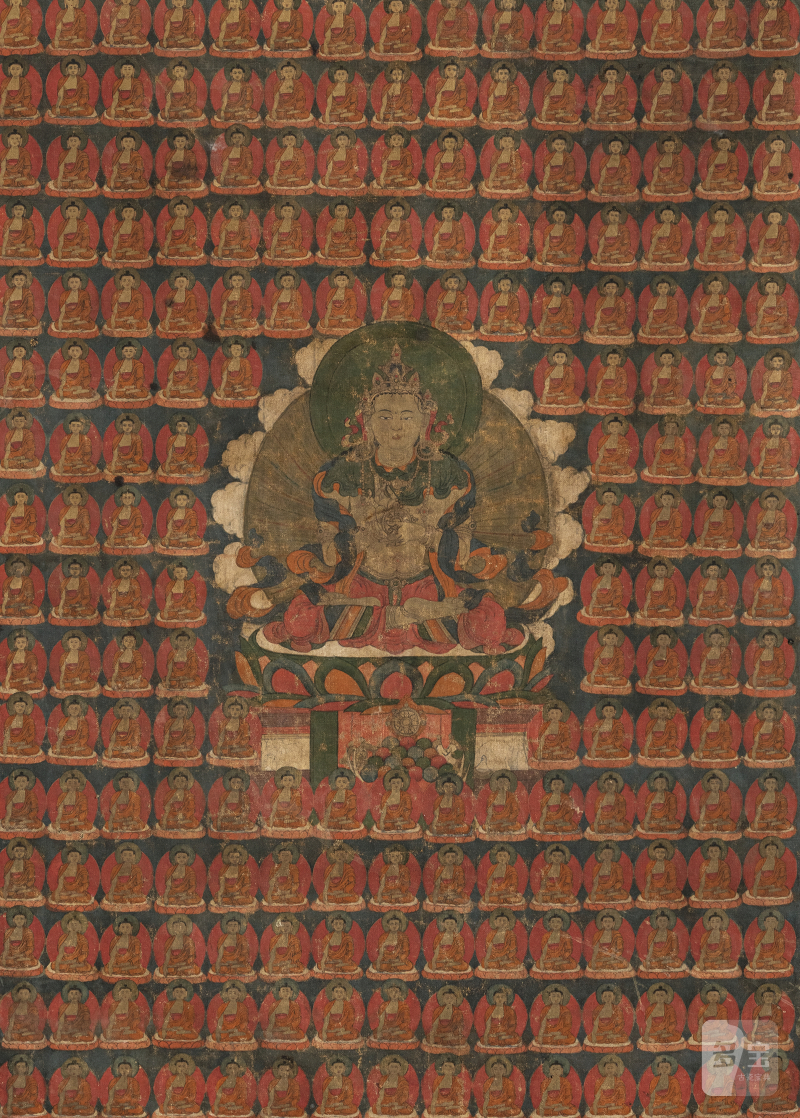 A THANGKA DEPICTING PROBABLY A TATHAGATA